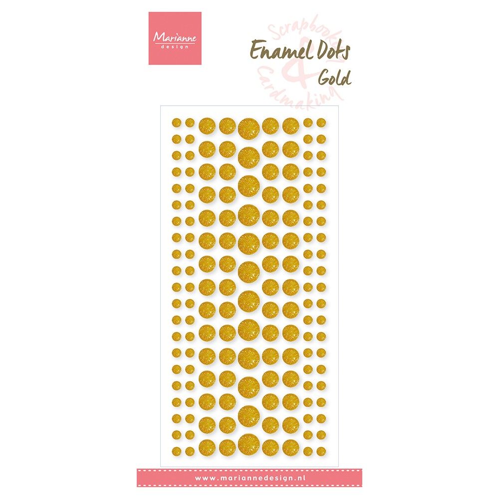 Marianne design • decorations enamel dots gold glitter