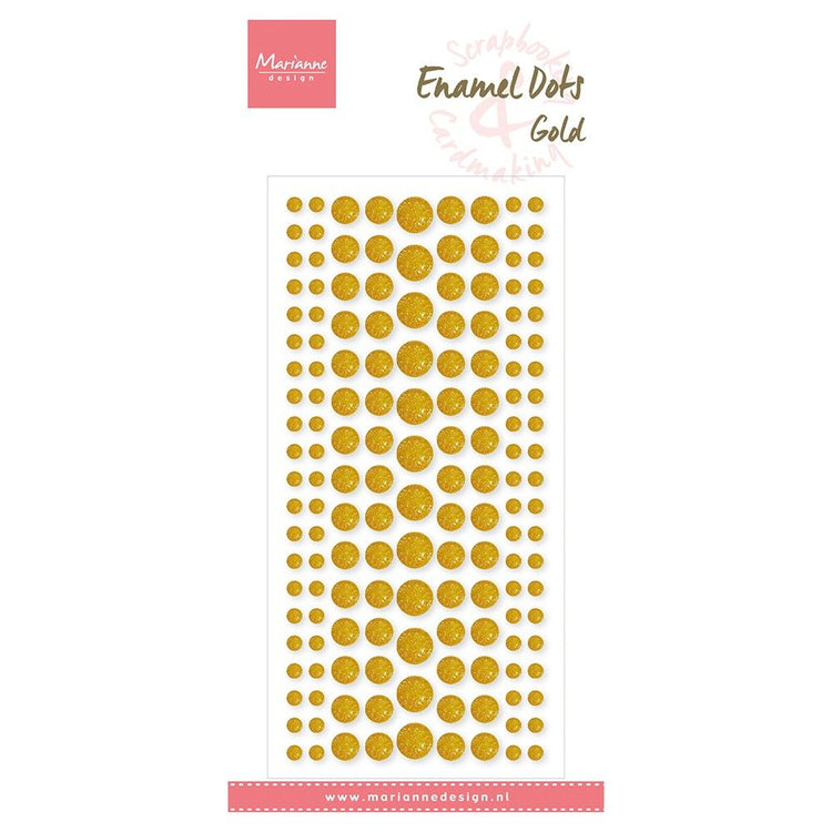 Marianne design • decorations enamel dots gold glitter