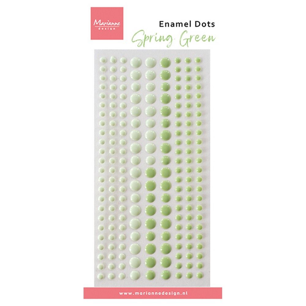 Marianne design • enamel dots duotone spring green