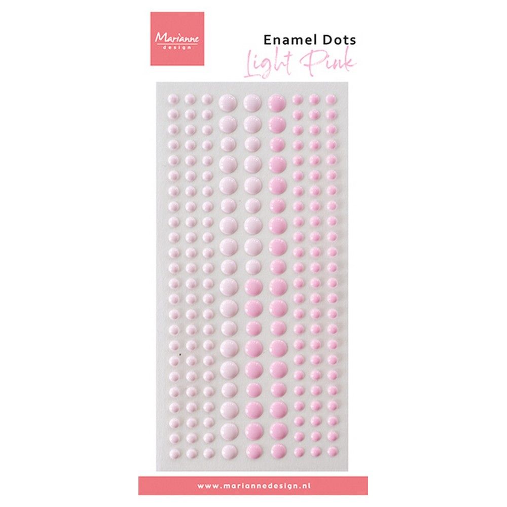 Marianne design • enamel dots duotone light pink
