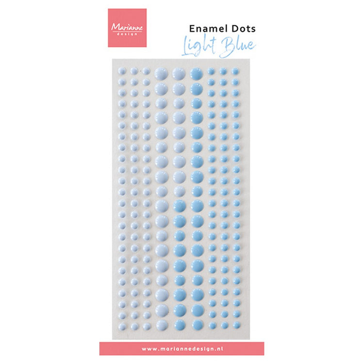 Marianne design • enamel dots duotone light blue