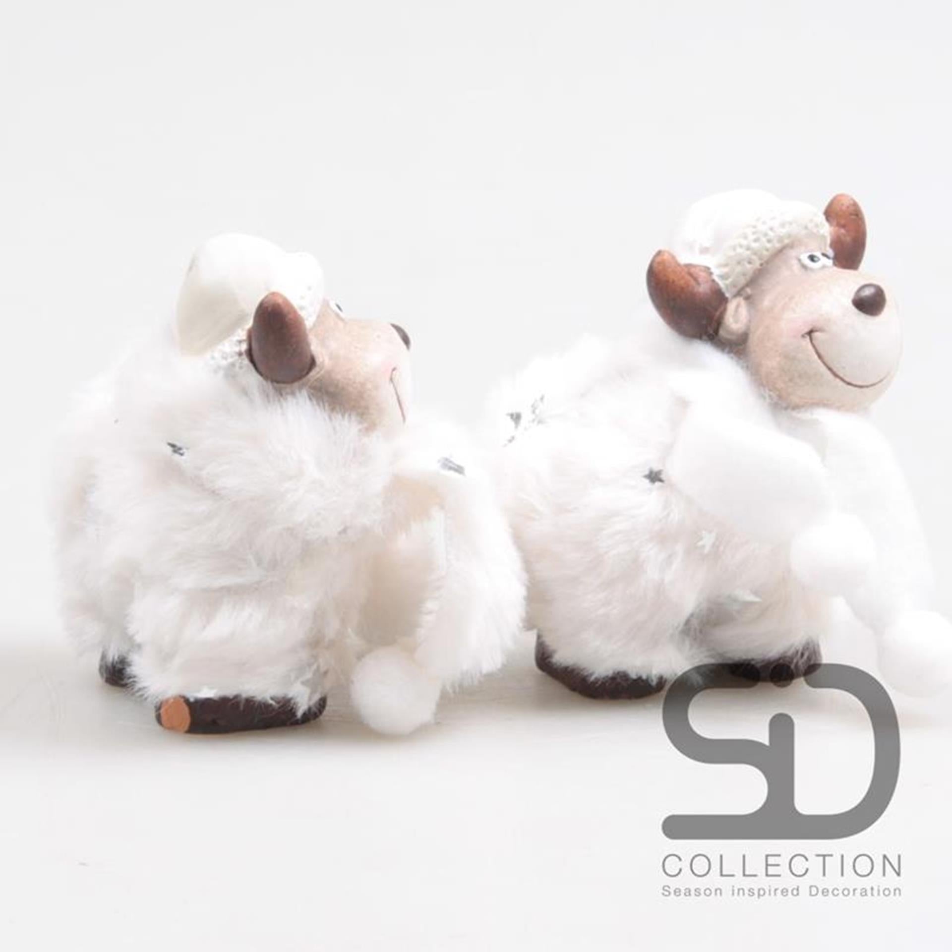 Season inspired decoration beeld eland zoe gus 7,5x4,5x8cm