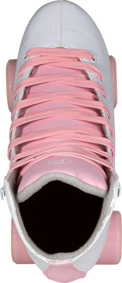 Playlife Adjustable rolschaatsen junior wit roze maat 31 34