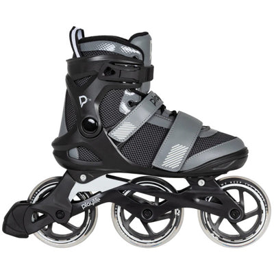 Playlife gt 110 fitness inlineskates zwart grijs maat 42