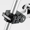 Pletscher zadelpendrager orion met opbergbox qr alu zilver