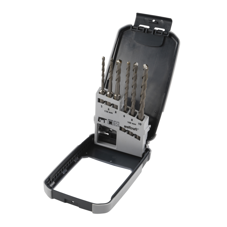 Wolfcraft betonboorset | hardmetaal-voorzien | sds-plus | ø5–10mm | 6-delig | 1 set - 7113000