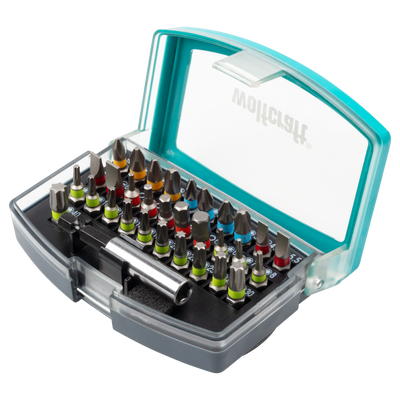 Wolfcraft bit-box | sleuf kruiskop | ph pz | torx® | inbus | 32-delig | 1 set - 2975000