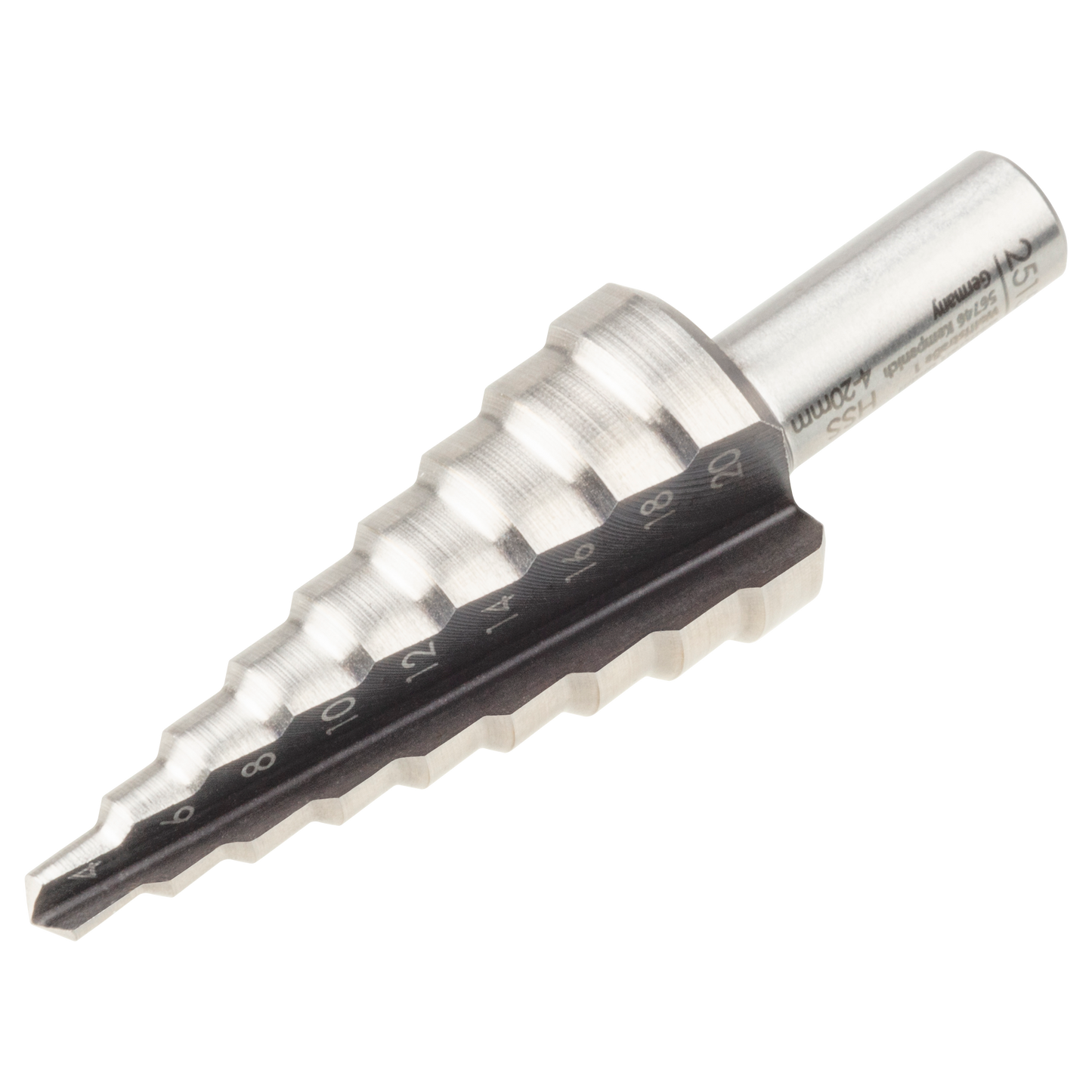 Wolfcraft hss-getrapte boor | 8mm | ø4-20mm | 1 stuk - 2515000