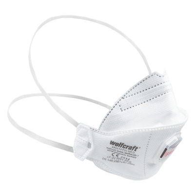 Wolfcraft stofmaskers | met ventiel | ffp3 | 2 stuks - 4949000