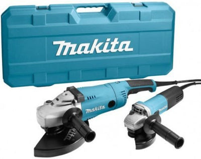 Makita dk0053g haakse slijper set ga9020 + 9558hnrg in koffer - dk0053
