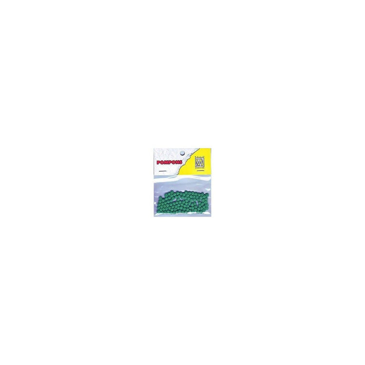 Nellie's choice • pompoms mini 3mm 100stuks pkg col. 06 emerald green
