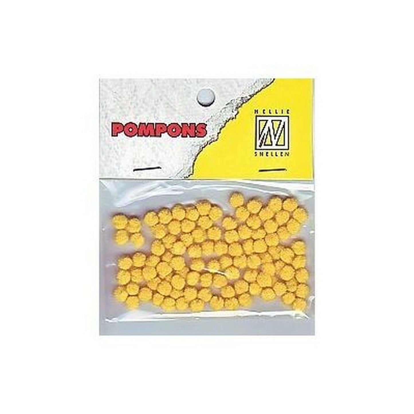 Nellie's choice • pompoms mini 3mm 100stuks pkg col. 08 daffodil