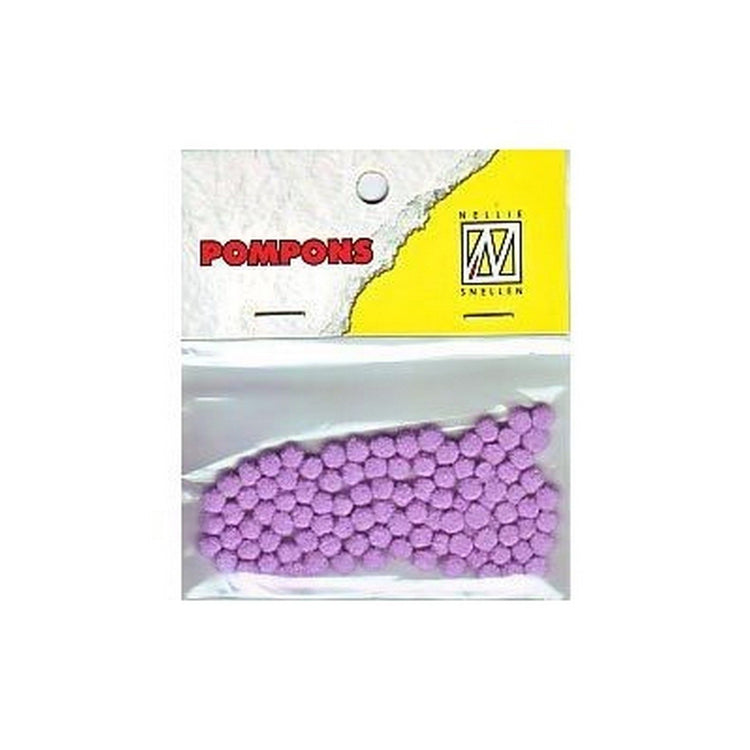 Nellie's choice • pompoms mini 3mm 100stuks pkg col. 17 orchid