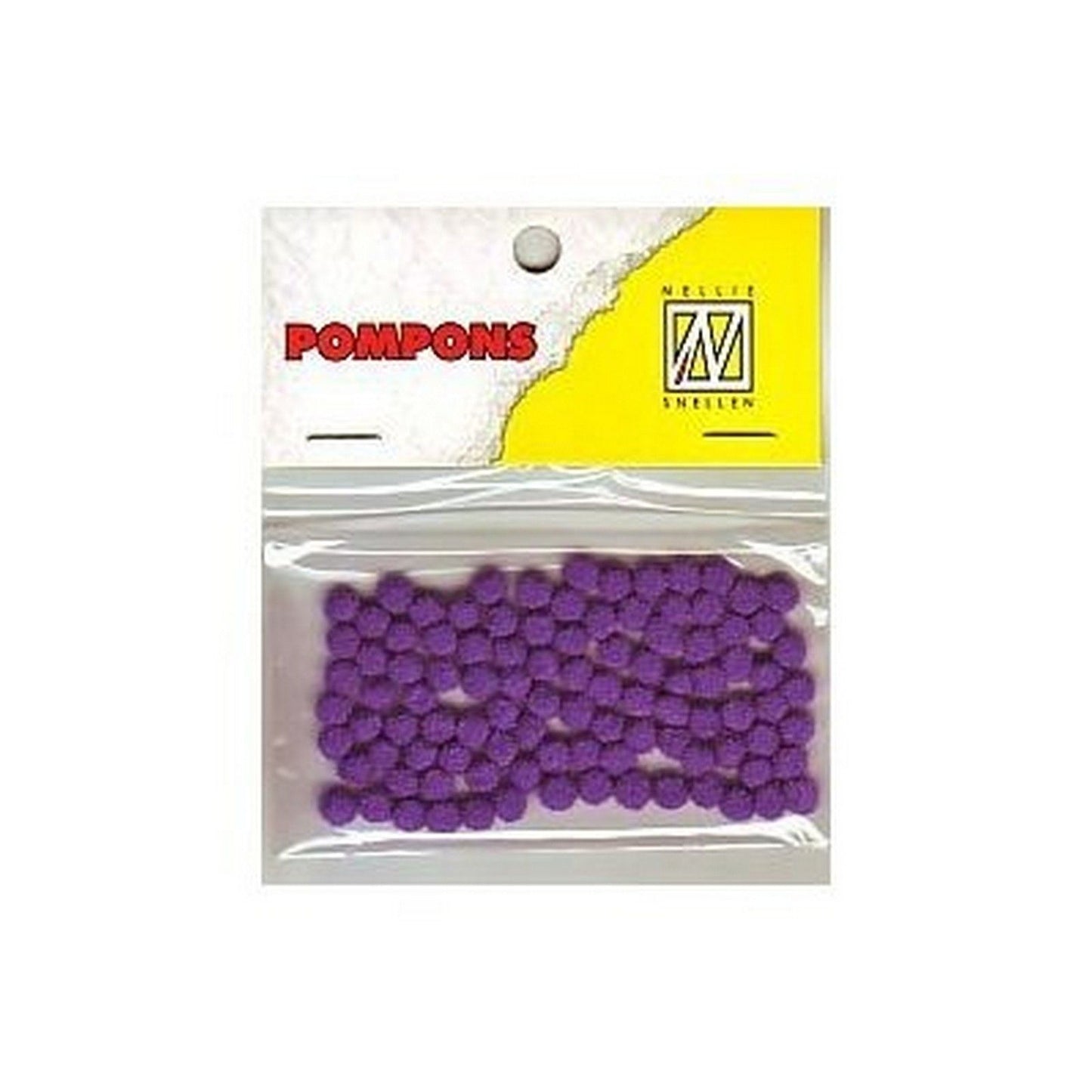 Nellie's choice • pompoms mini 3mm 100stuks pkg col. 18 purple