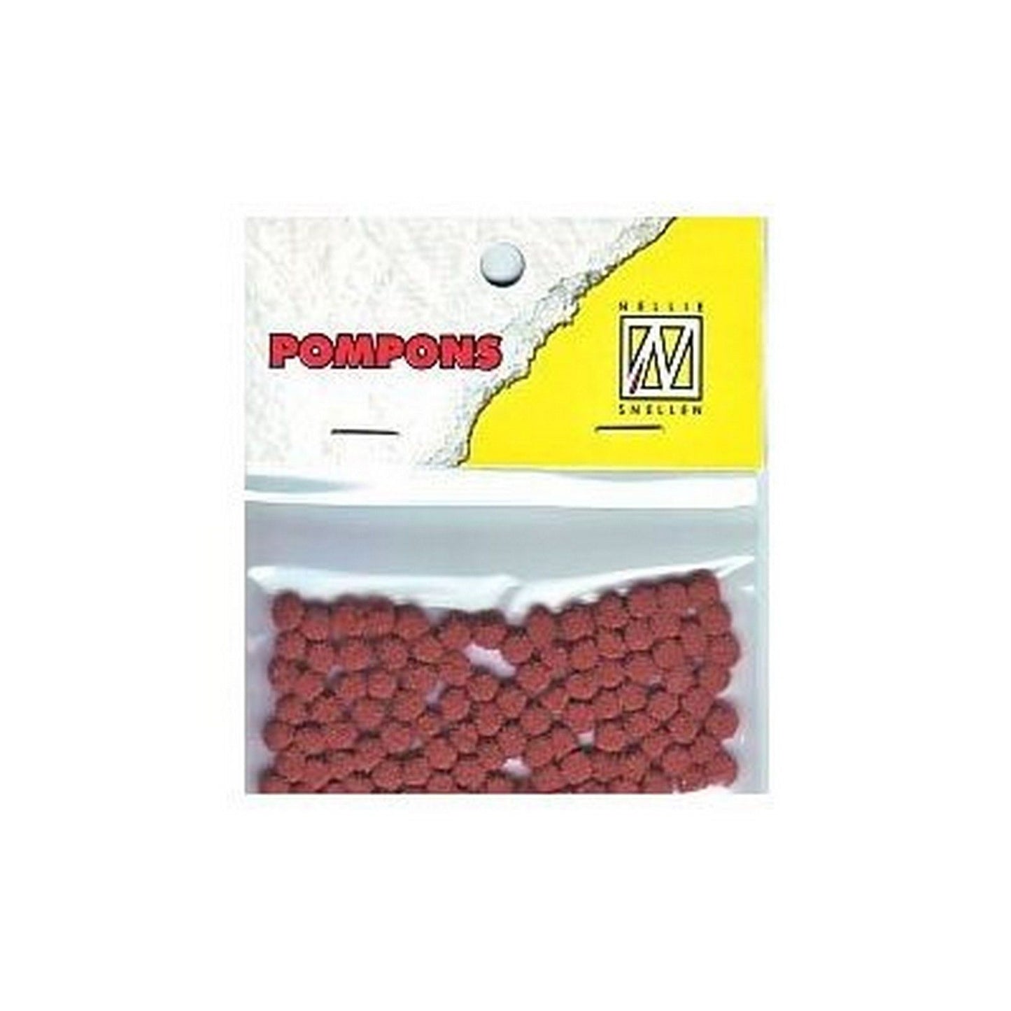 Nellie's choice • pompoms mini 3mm 100stuks pkg col. 37 rust