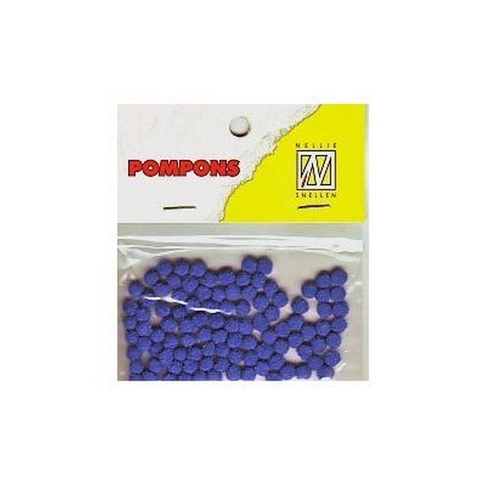 Nellie's choice • pompoms mini 3mm 100stuks pkg col. 09 royal blue