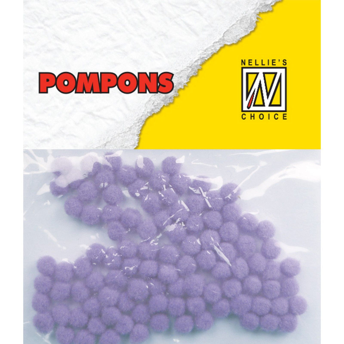 Nellie's choice • pompoms mini 3mm 100stuks pkg col. md-1914 light purple