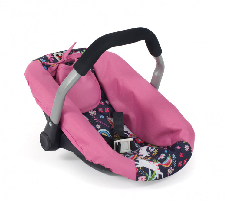 Bayer chic poppenautozitje (eenhoorn donkerblauw roze)