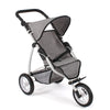 Bayer chic poppenbuggy jogging leon (jeans grijs)