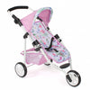 Bayer chic poppenbuggy jogging lola (bloemen wit roze)