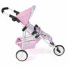 Bayer chic poppenbuggy jogging lola (bloemen wit roze)