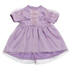 Skrallan poppenkleding feestjurk paars (36-40cm)