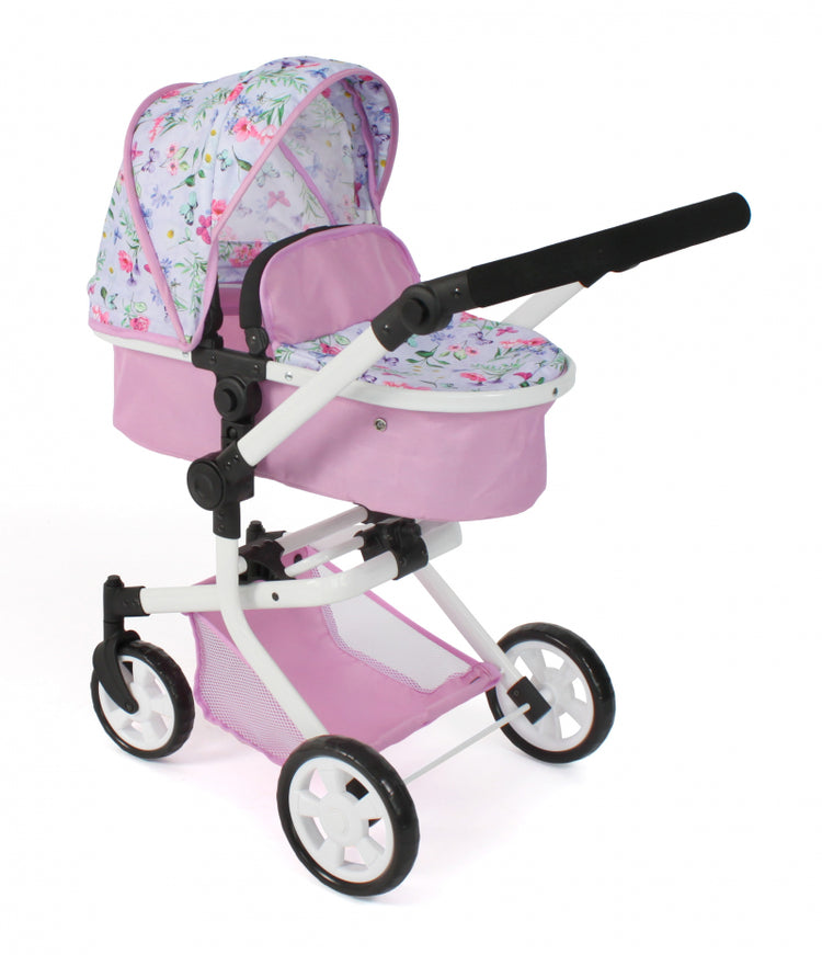 Bayer chic poppenwagen mika combi (bloemen wit roze)