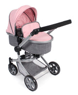 Bayer chic poppenwagen mika combi (grijs lichtroze) - afbeelding 1