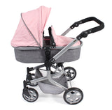 Bayer chic poppenwagen mika combi (grijs lichtroze) - afbeelding 2