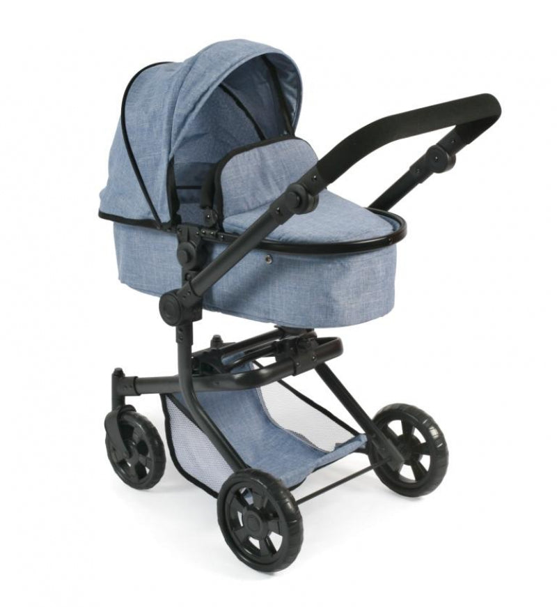 Bayer chic poppenwagen mika combi (jeans blauw)