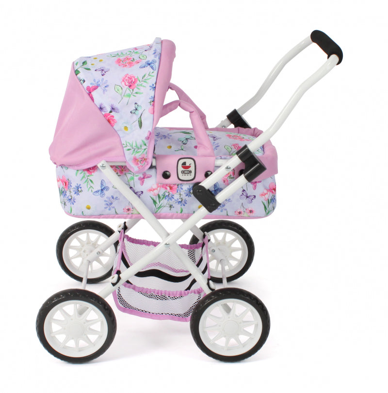Bayer chic poppenwagen smarty (bloemen wit roze)