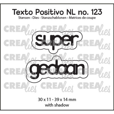 Crealies • texto positivo nl dies super gedaan