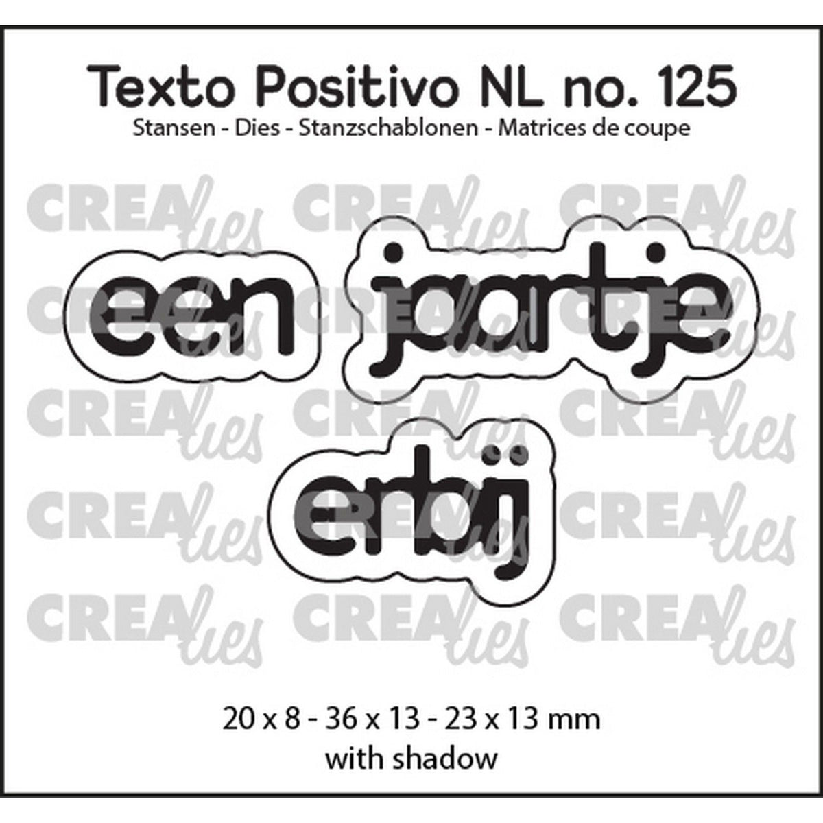 Crealies • snijmal een jaartje erbij