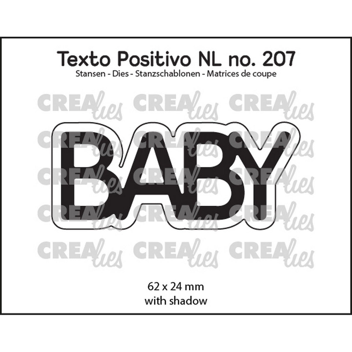Crealies • texto positivo stans baby