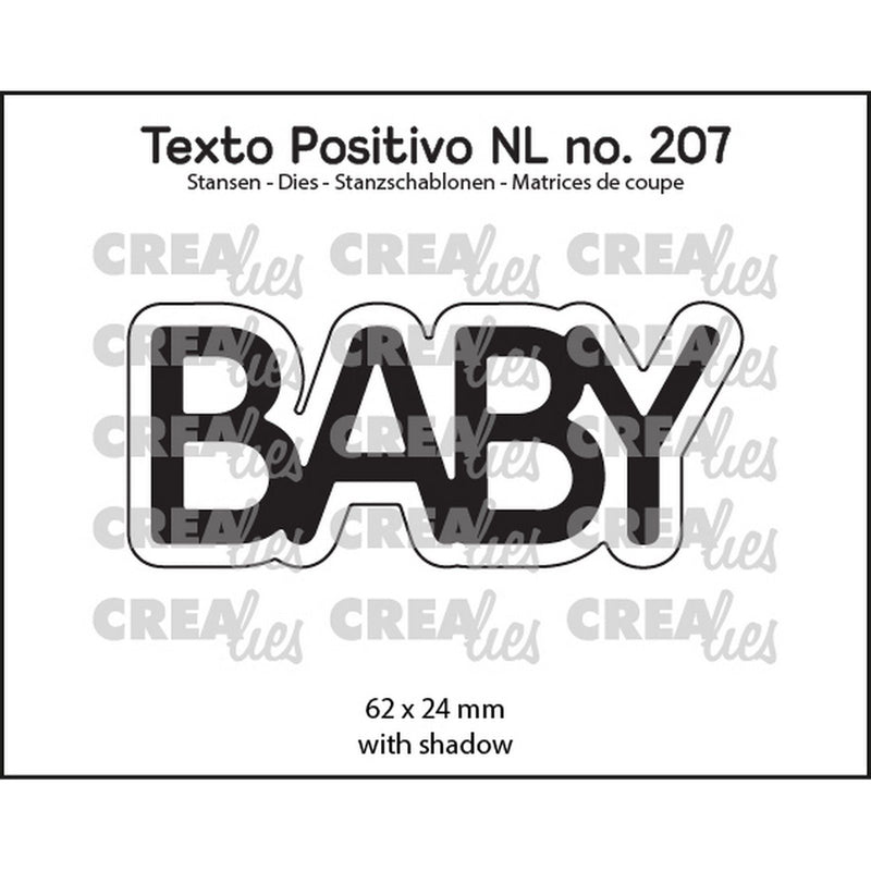 Crealies • texto positivo stans baby
