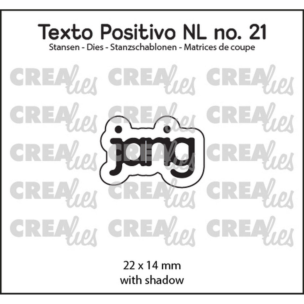 Crealies • texto positivo nl dies jarig