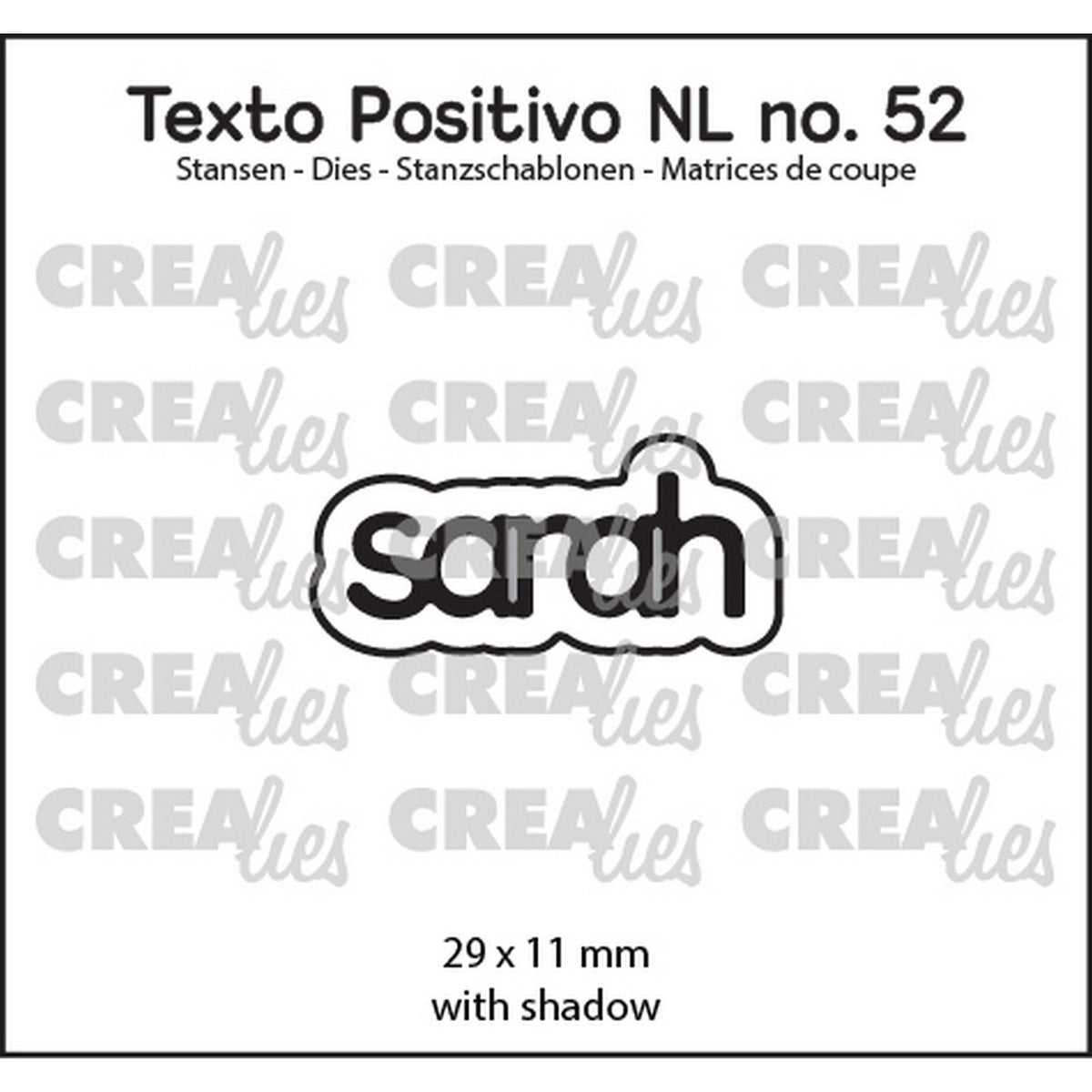 Crealies • texto positivo snijmal sarah