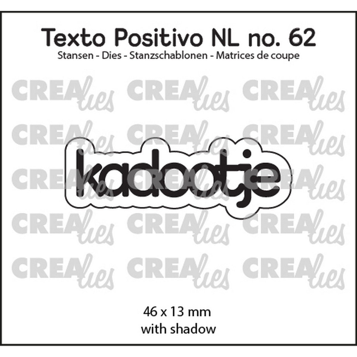 Crealies • texto positivo kadootje