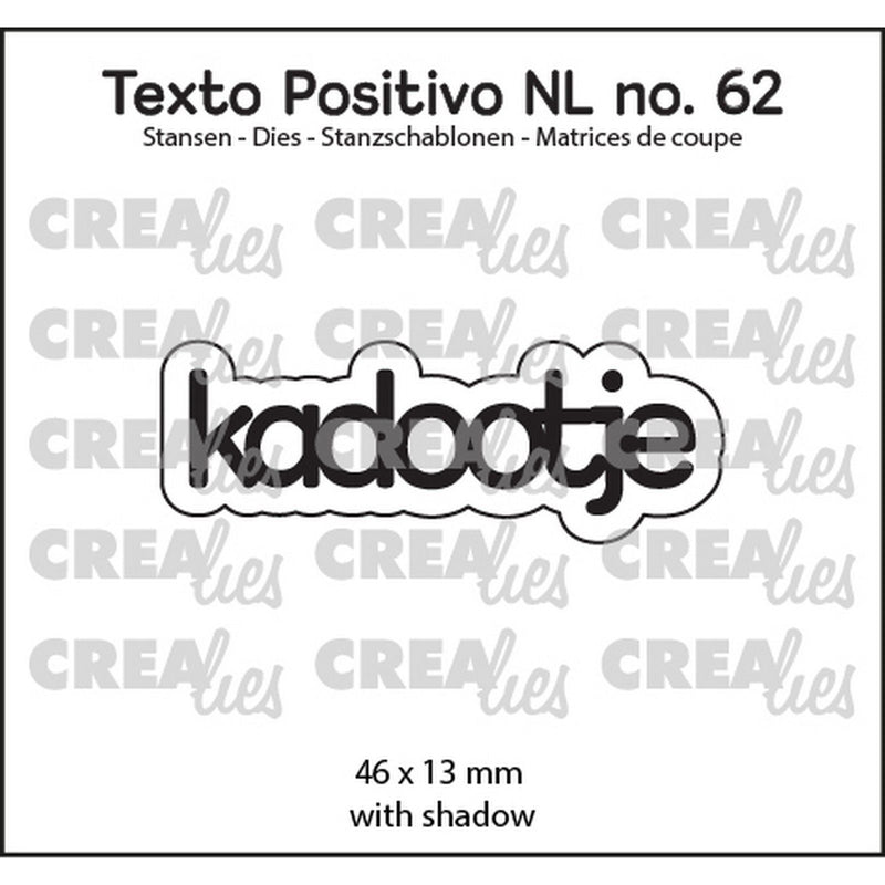 Crealies • texto positivo kadootje
