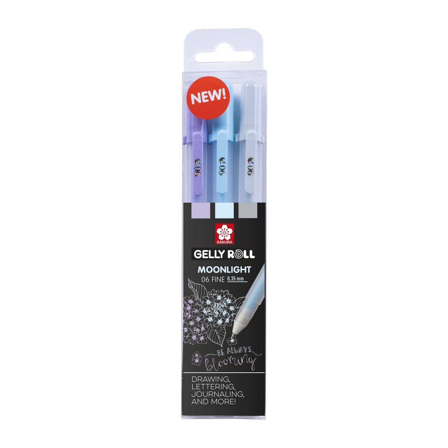 Sakura unieke collectie van 3 gelly rolls moonlight 06 calm