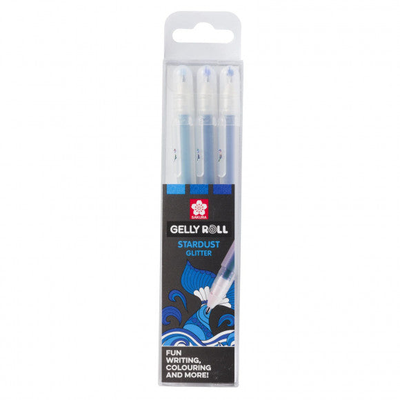 Sakura • gelly roll gelpen stardust glitter ocean 3stuks