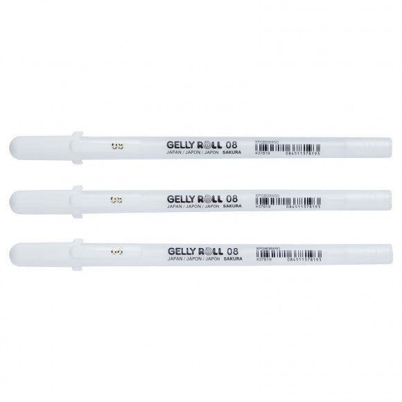 Sakura • gelly roll gelpen 08 wit 3stuks