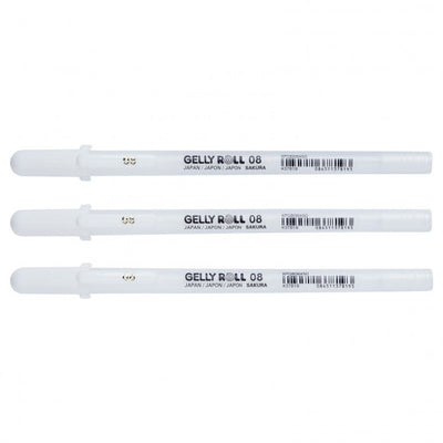Sakura • gelly roll gelpen 08 wit 3stuks