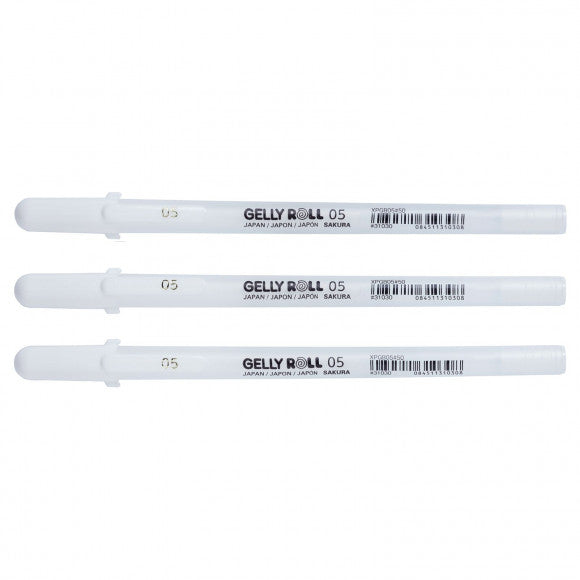 Sakura • gelly roll gelpen 05 wit 3stuks