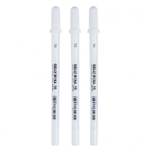 Sakura • gelly roll gelpen 10 wit 3stuks