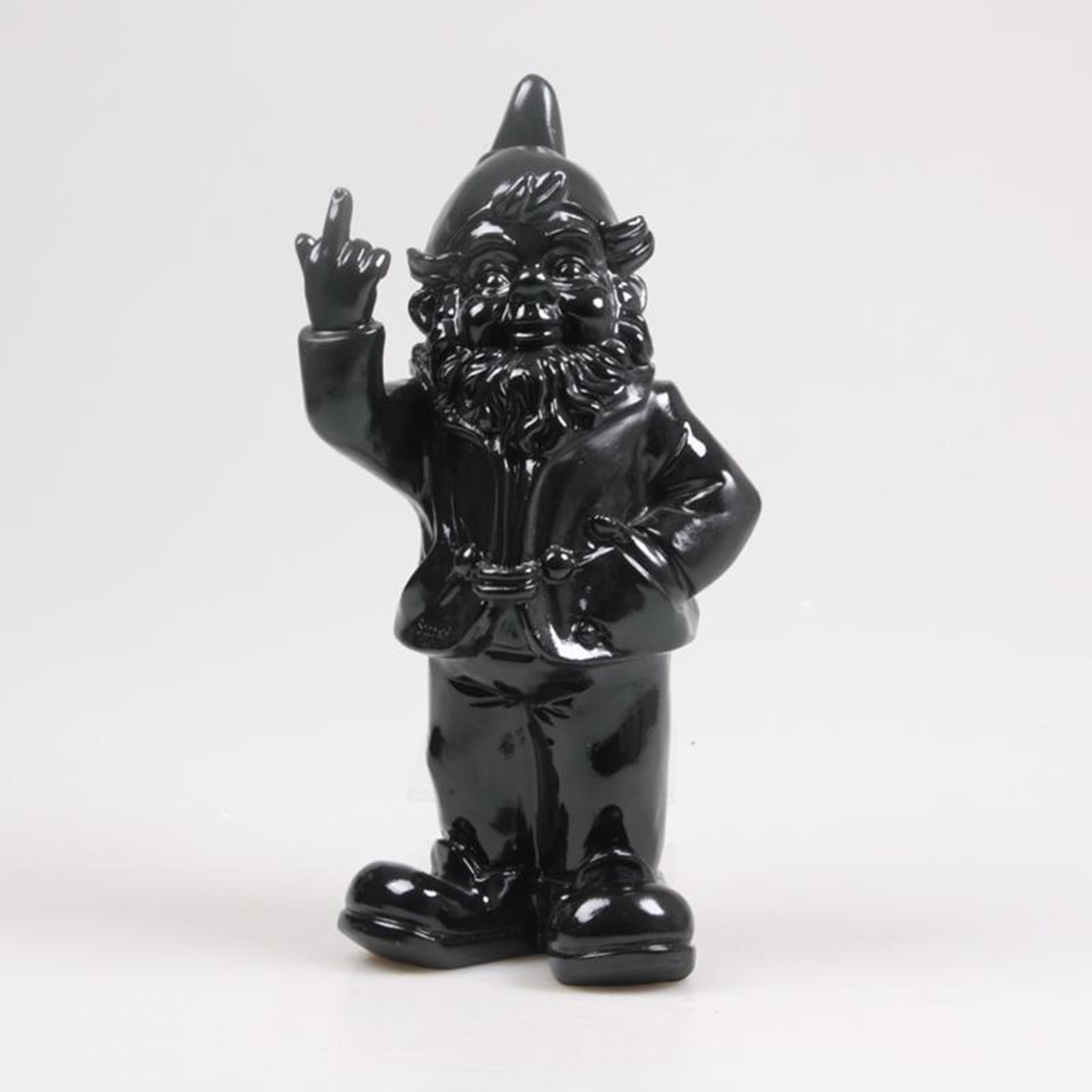 Stoobz design stoobz kabouter f*ck you zwart 16x32cm
