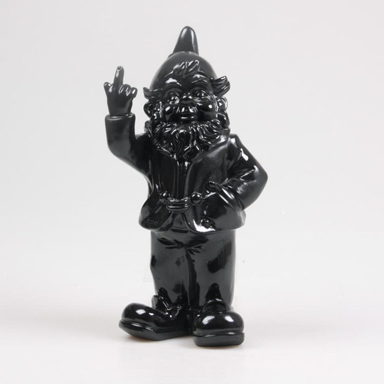Stoobz design stoobz kabouter f*ck you zwart 16x32cm