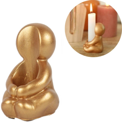 Kaarsenhouder hug rosegoudkleurig 8 cm | 36 stuks