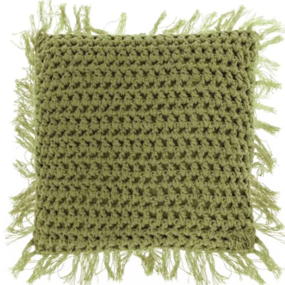 Unique living kussen tufo olive green 45 x45 cm | 6 stuks