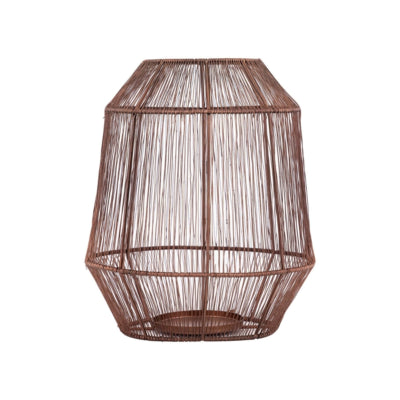 Ptmd windlicht justy s koperkleurig 27 cm | 4 stuks
